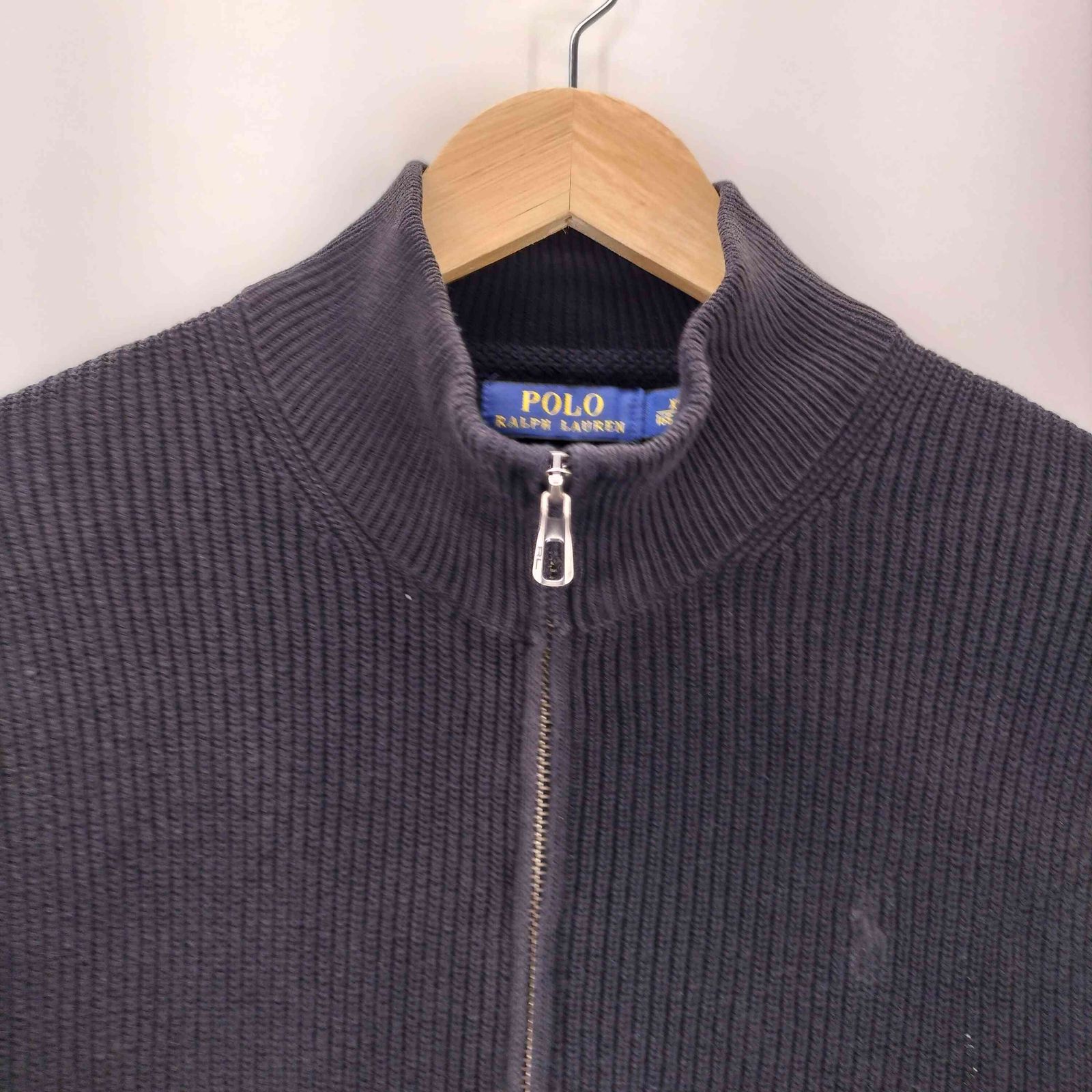 ポロラルフローレン POLO RALPH LAUREN 同色 ポニー刺繍 リブ編み