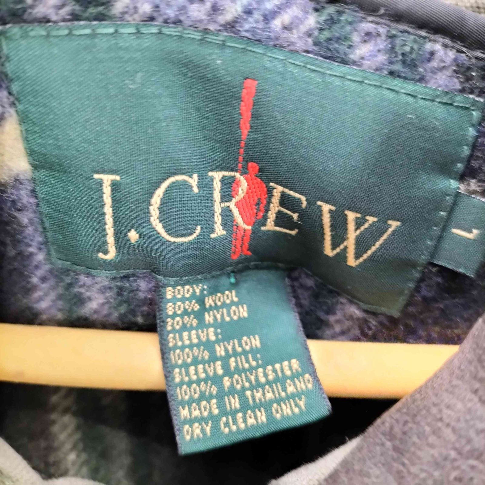 ジェイクルー J.CREW 90S OLD 巨人タグ 裏地チェック ライナー付き