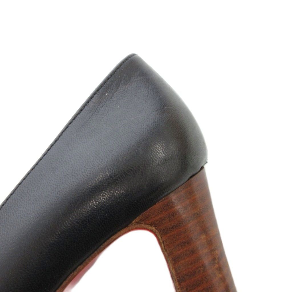クリスチャンルブタン Christian louboutin パンプス チャンキーヒール