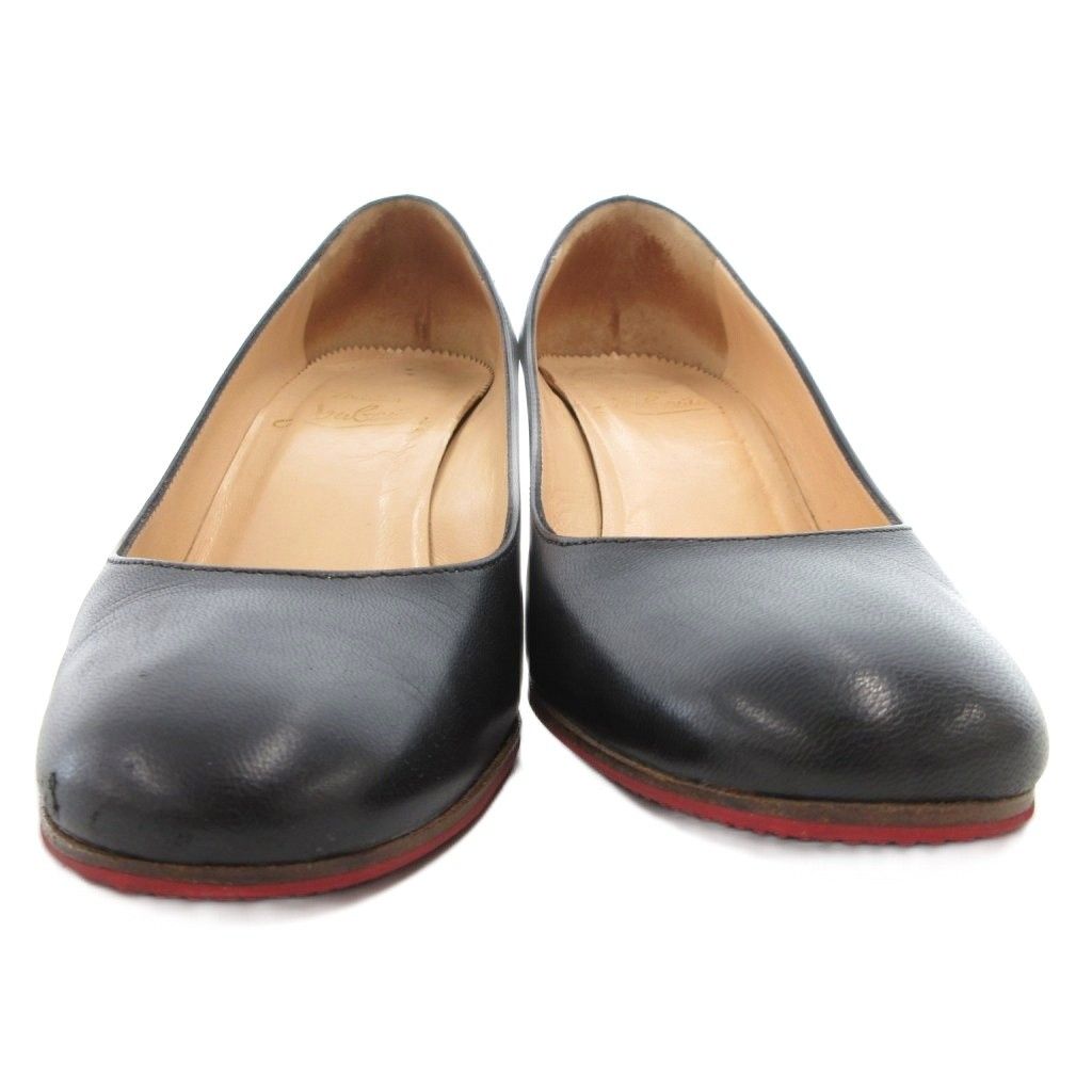 クリスチャンルブタン Christian louboutin パンプス チャンキーヒール