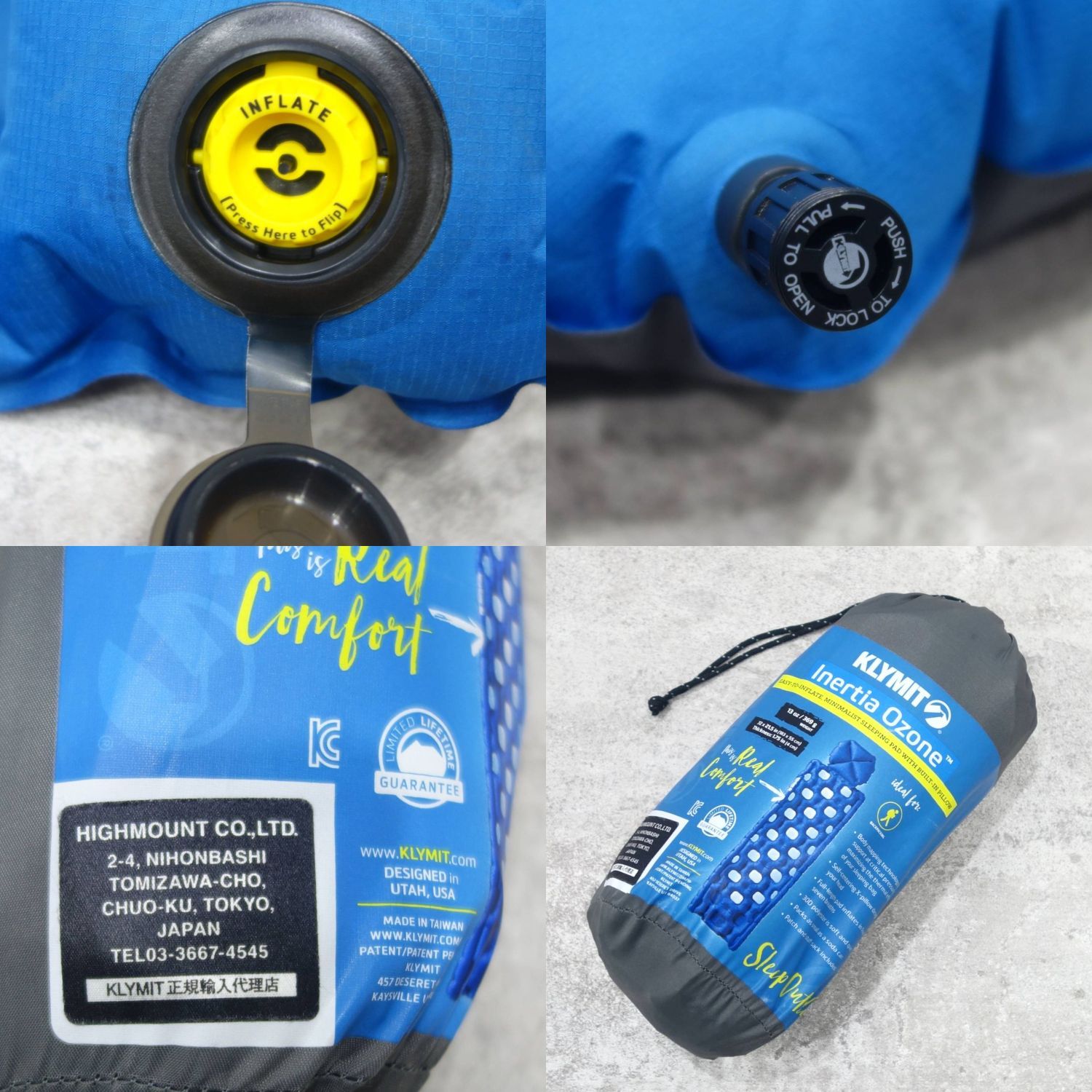 極美品 クライミット klymit Inertia Ozone スリーピング マ - メルカリ