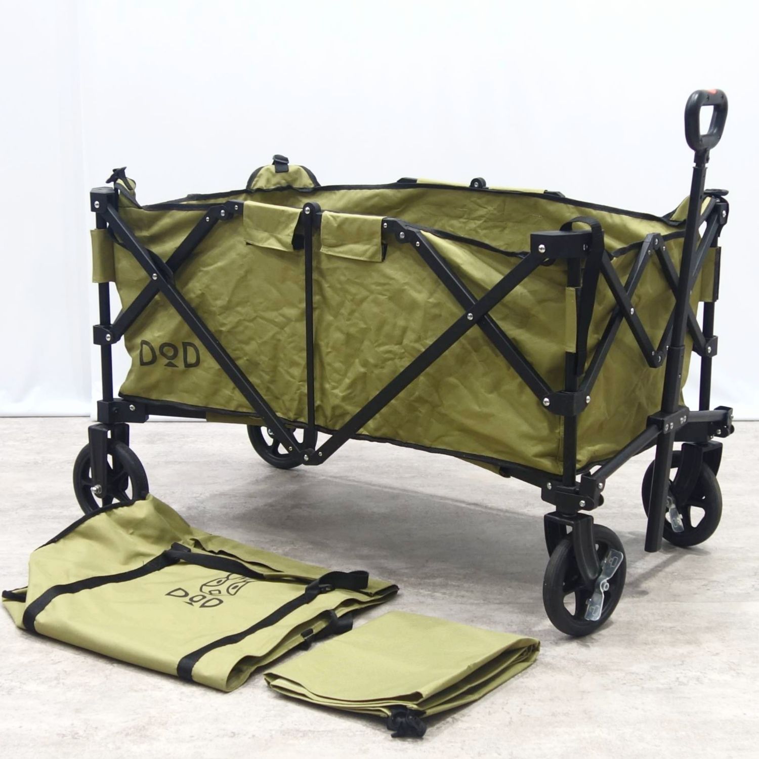DOD　アルミキャリーワゴン　バーベキューキャンプ 美品 ディーオーディー DOD アルミキャリーワゴン カート キャンプ