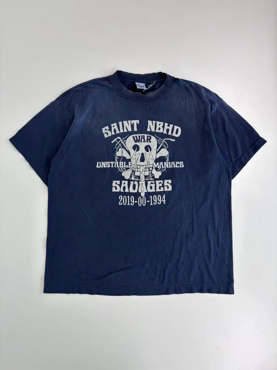 正規品/新品 セントルイスマイケル X ネイバーフッド Tシャツ ネイビー