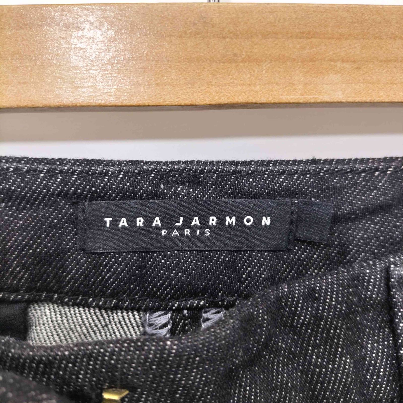 タラジャーモン TARA JARMON 濃紺 ワイドデニムパンツ レディース JPN