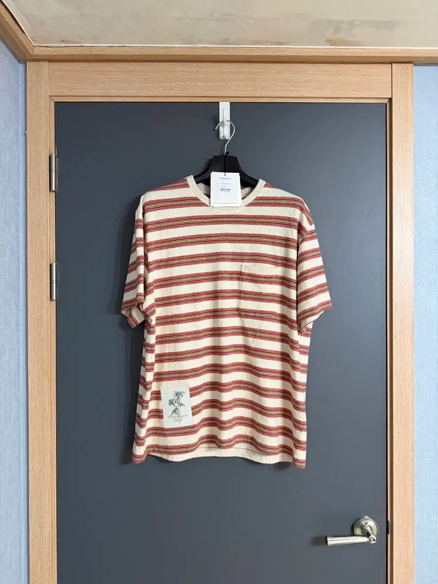 WOOYOUNGMI ウーヨンミ / 26ss レッド ストライプ Tシャツ / 48