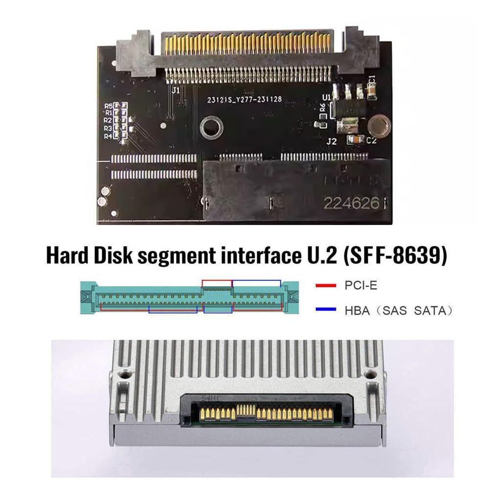 新品 SFF-8639 U.2 NVMe ホストアダプター E1.L 2C 8X - メルカリ