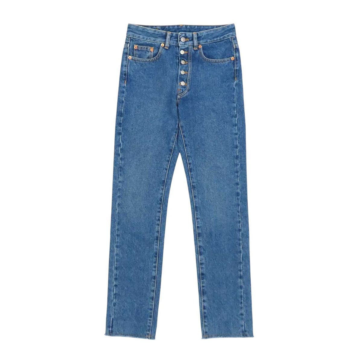 メゾンマルジェラ MM6 スリムフィット デニムパンツ S52LA0148 S30828 レディース インディゴブルー Maison Margiela【中古】 【アパレル・小物】