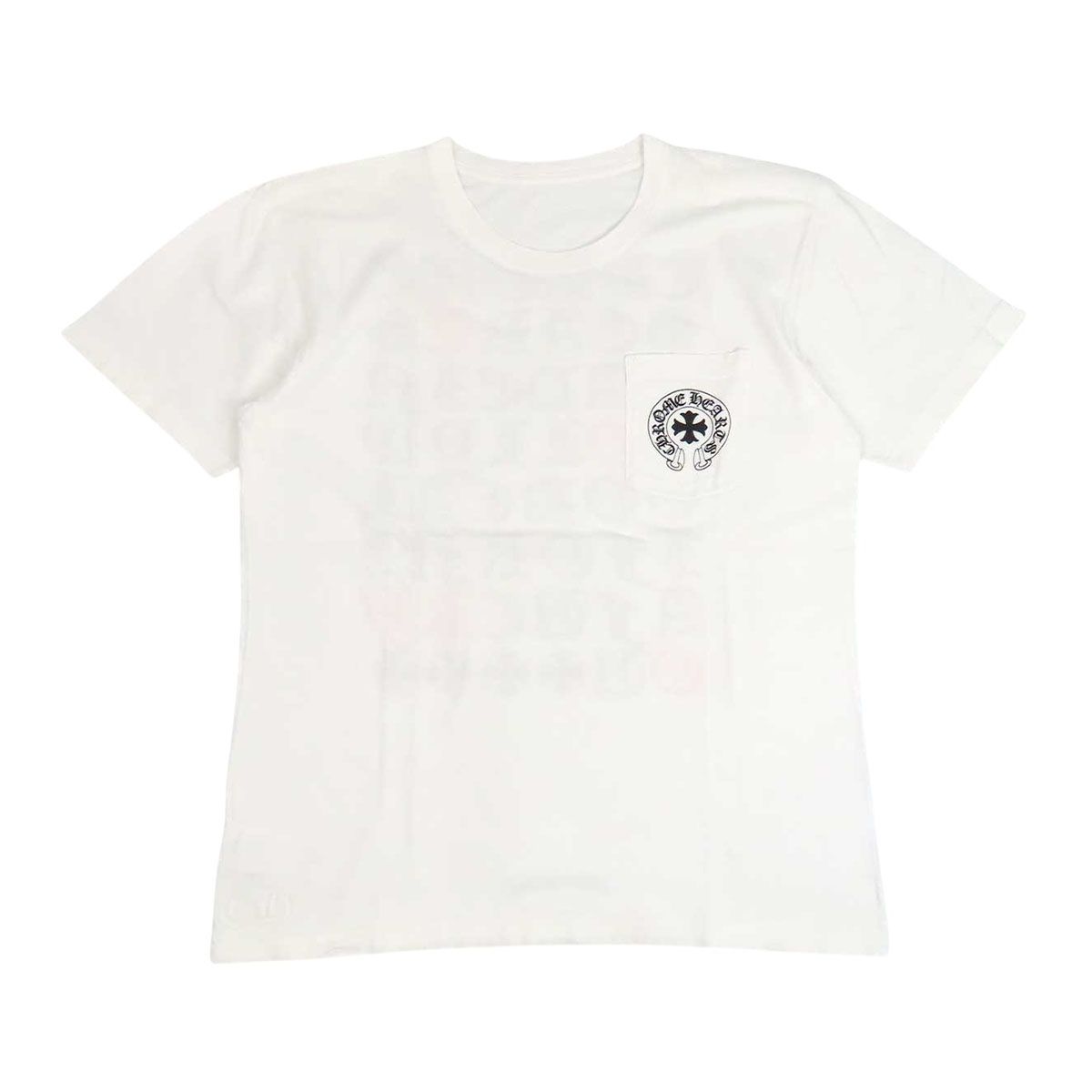 クロムハーツ ホースシュー バック 英字 プリント Tシャツ メンズ 