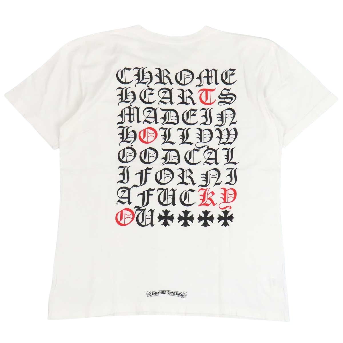 クロムハーツ ホースシュー バック 英字 プリント Tシャツ メンズ 