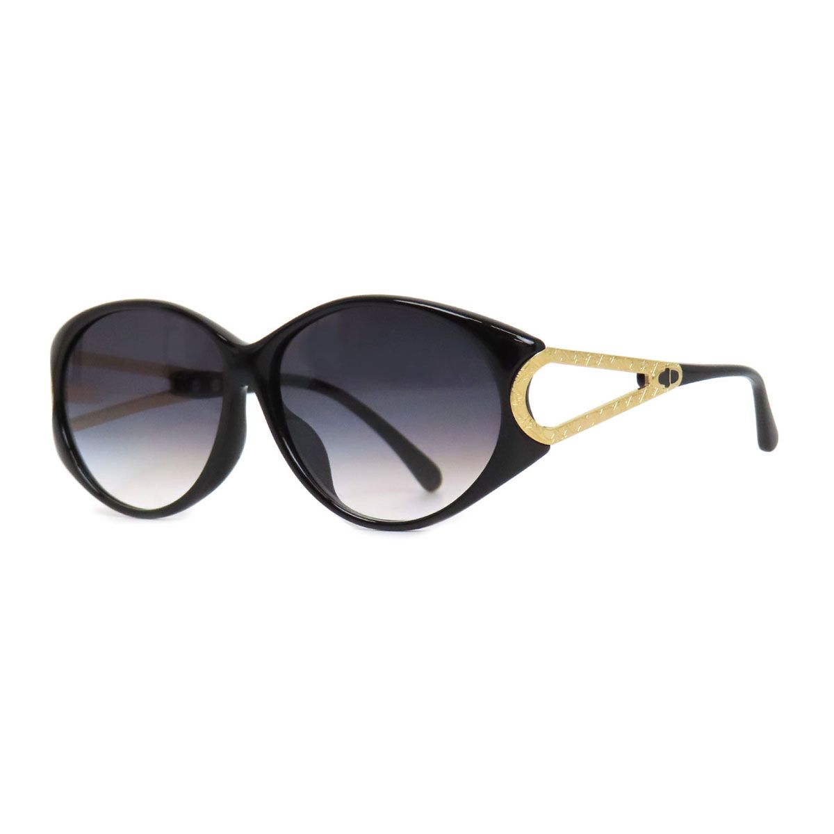 ディオール カナージュ テンプル サングラス 2763A ユニセックス ブラック Dior【中古】 【アパレル・小物】