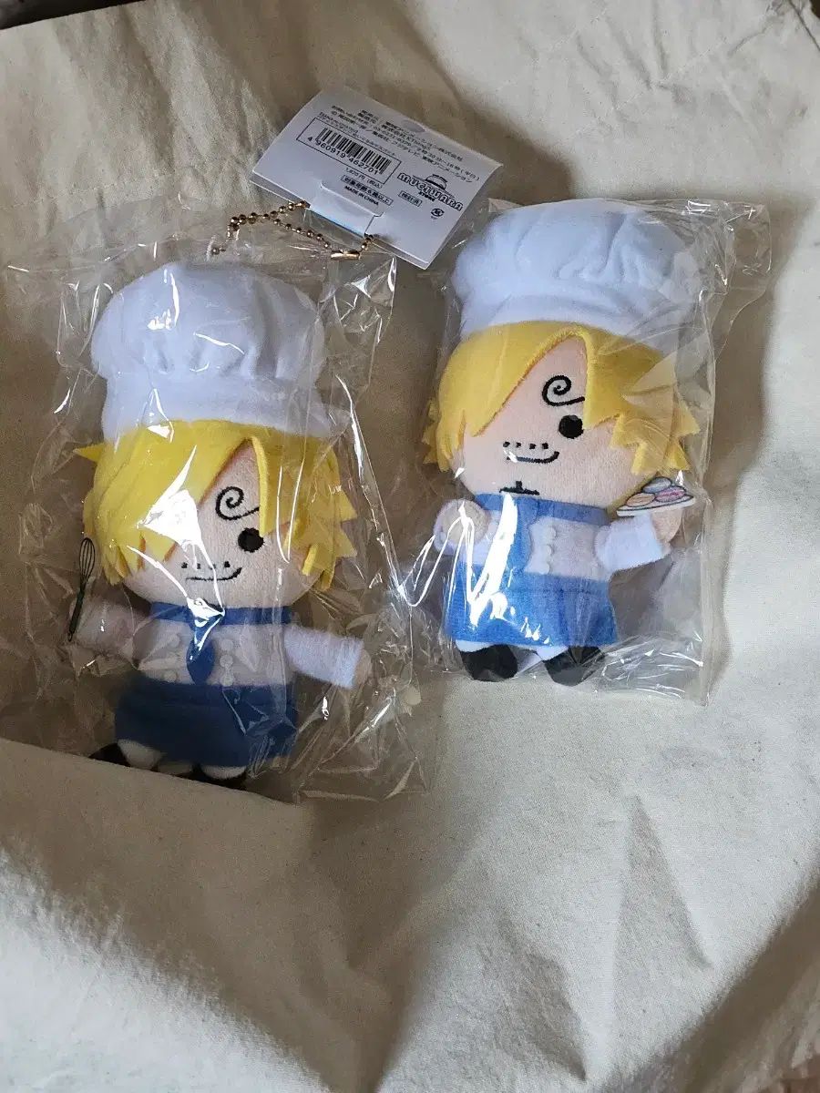 ONE PIECE 原宿 限定 シェフ サンジ マスコット ぬい 2個 セット