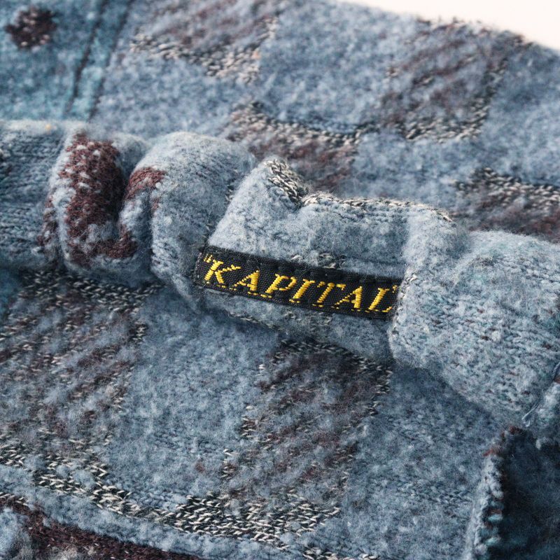 キャピタル KAPITAL ジャガード ヘアバンド ｜ブルー系 アクセサリー