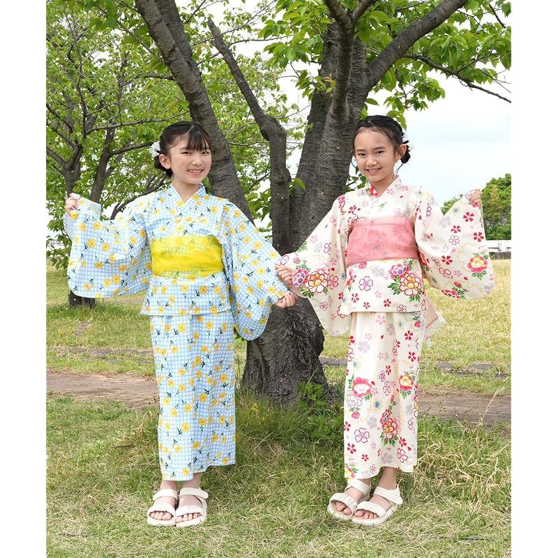 Bee] ビー 浴衣3点セット キッズ ガールズ 女の子 夏 簡単 セパレート