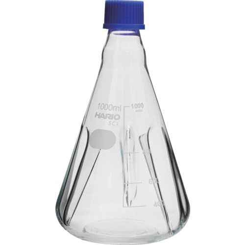 新品 ハリオ(Hario) バッフル付きねじ口三角フラスコ 1000mL BNSF-1L-SCI
