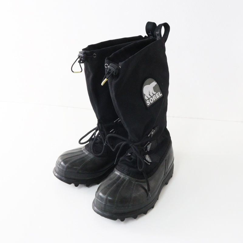美品 SOREL ウィンターブーツ 黒 25cm メンズサイズ ソレル SOREL BEAR ベアー ウィンターブーツ 25cm