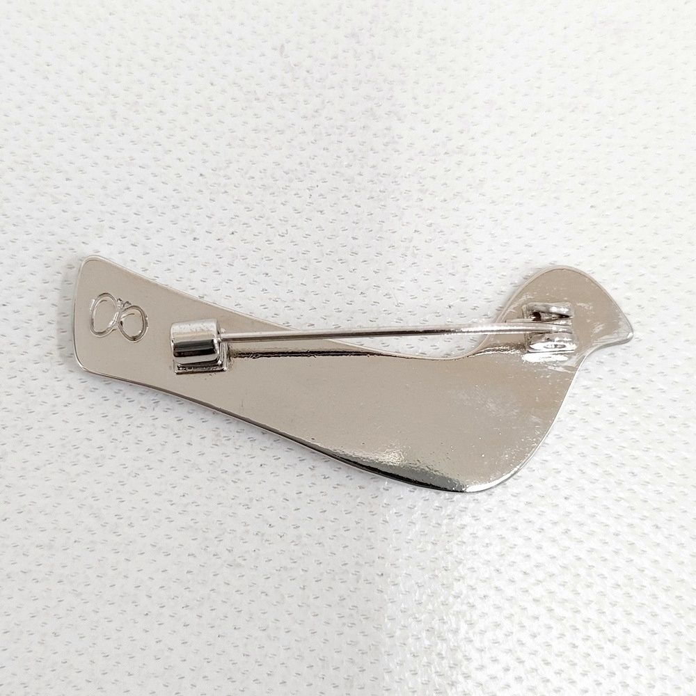 mina perhonen bird boat 鳥 ブローチ チャコールグレー レディース