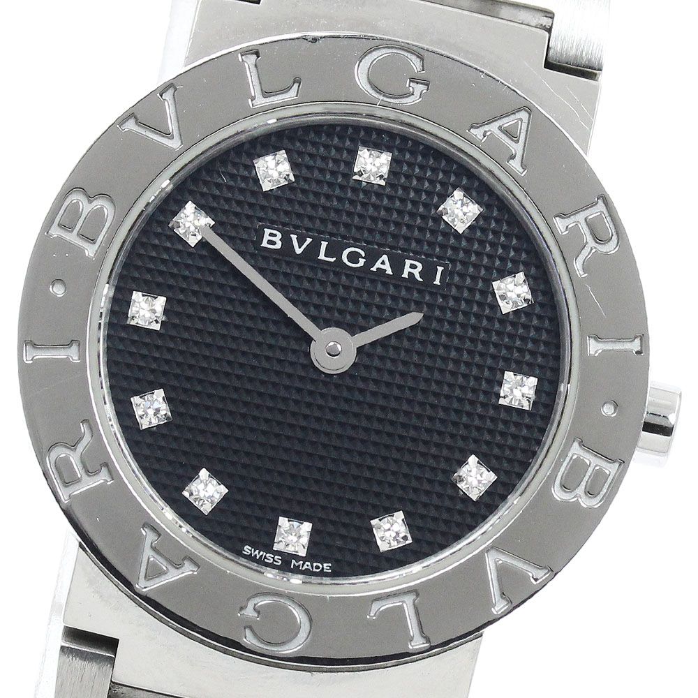 ブルガリ BVLGARI BB26SS ブルガリブルガリ 12Pダイヤ クォーツ レディース 箱付き_958746