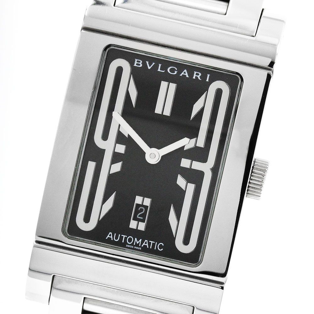 ブルガリ BVLGARI RT45S レッタンゴロ デイト 自動巻き メンズ _965642