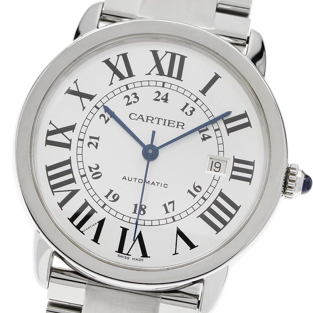 カルティエ CARTIER W6701011 ロンドソロ XL デイト 自動巻き メンズ _960201