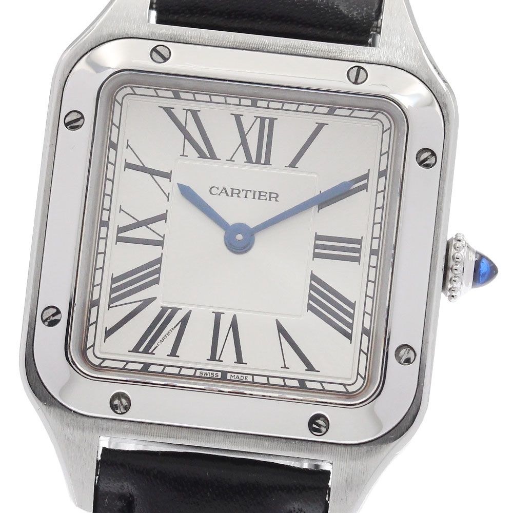 カルティエ CARTIER WSSA0023 サントスデュモン SM クォーツ レディース 保証書付き_963330