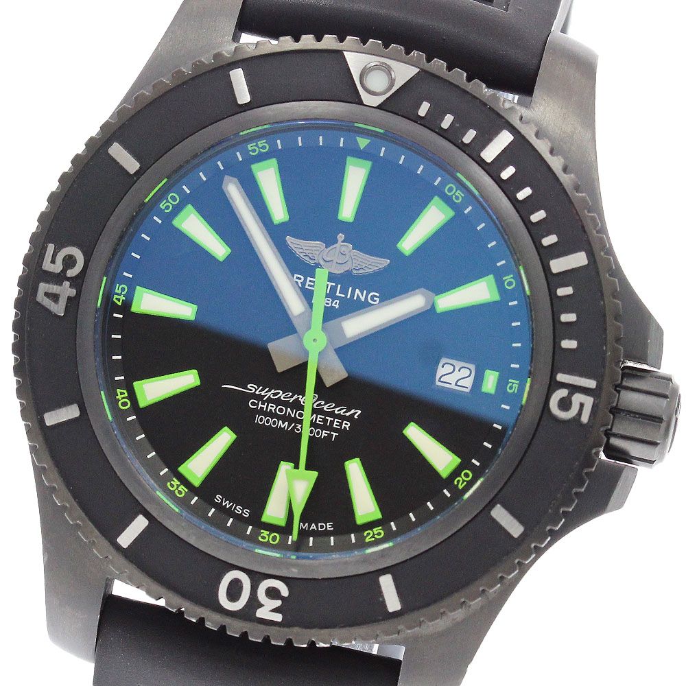 ブライトリング BREITLING M17367 スーパーオーシャン オートマチック 44 ブラックスチール 自動巻き メンズ 良品 保証書付き_966394 355,860円