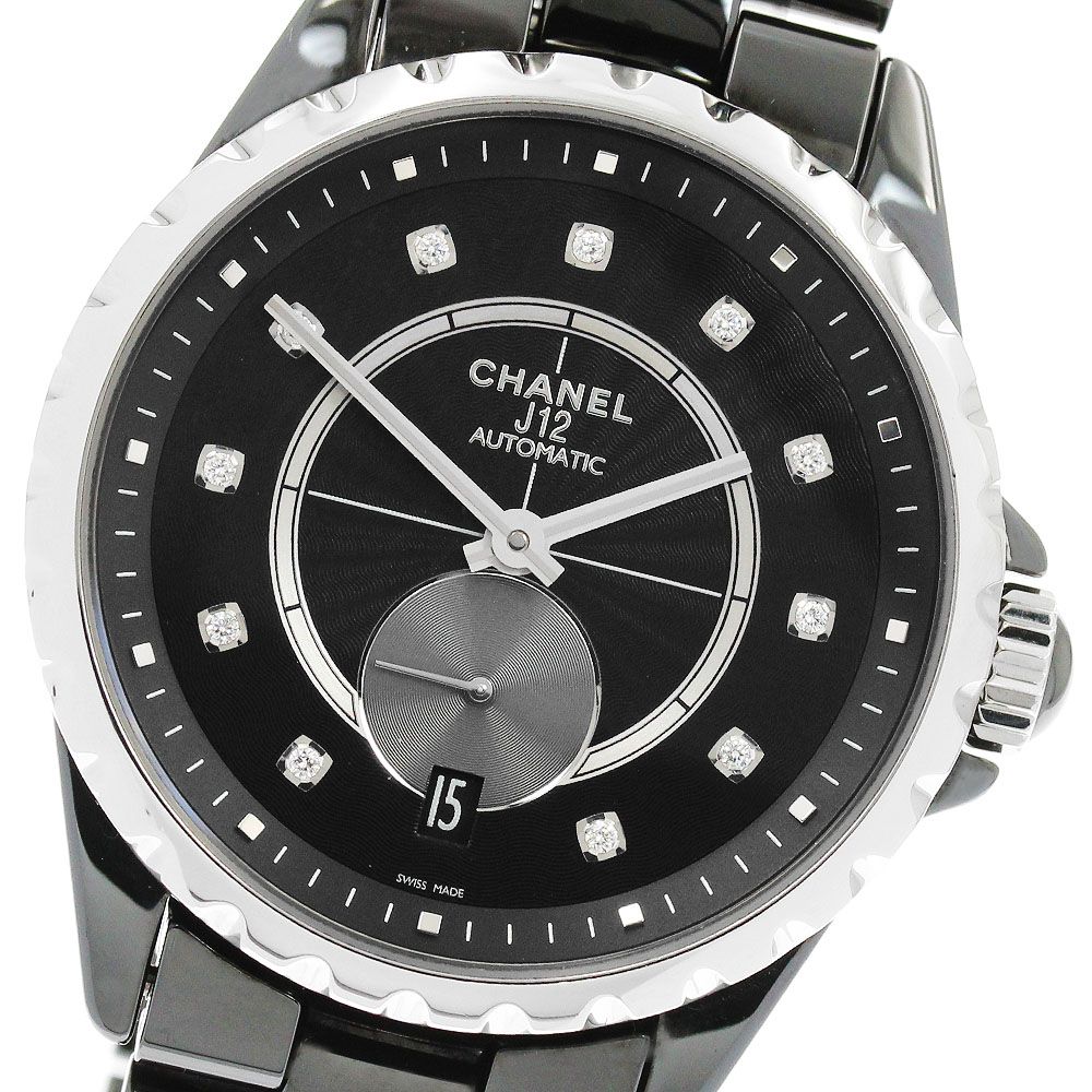 シャネル CHANEL H4344 J12 365 11Pダイヤ 自動巻き ボーイズ 良品 _965474