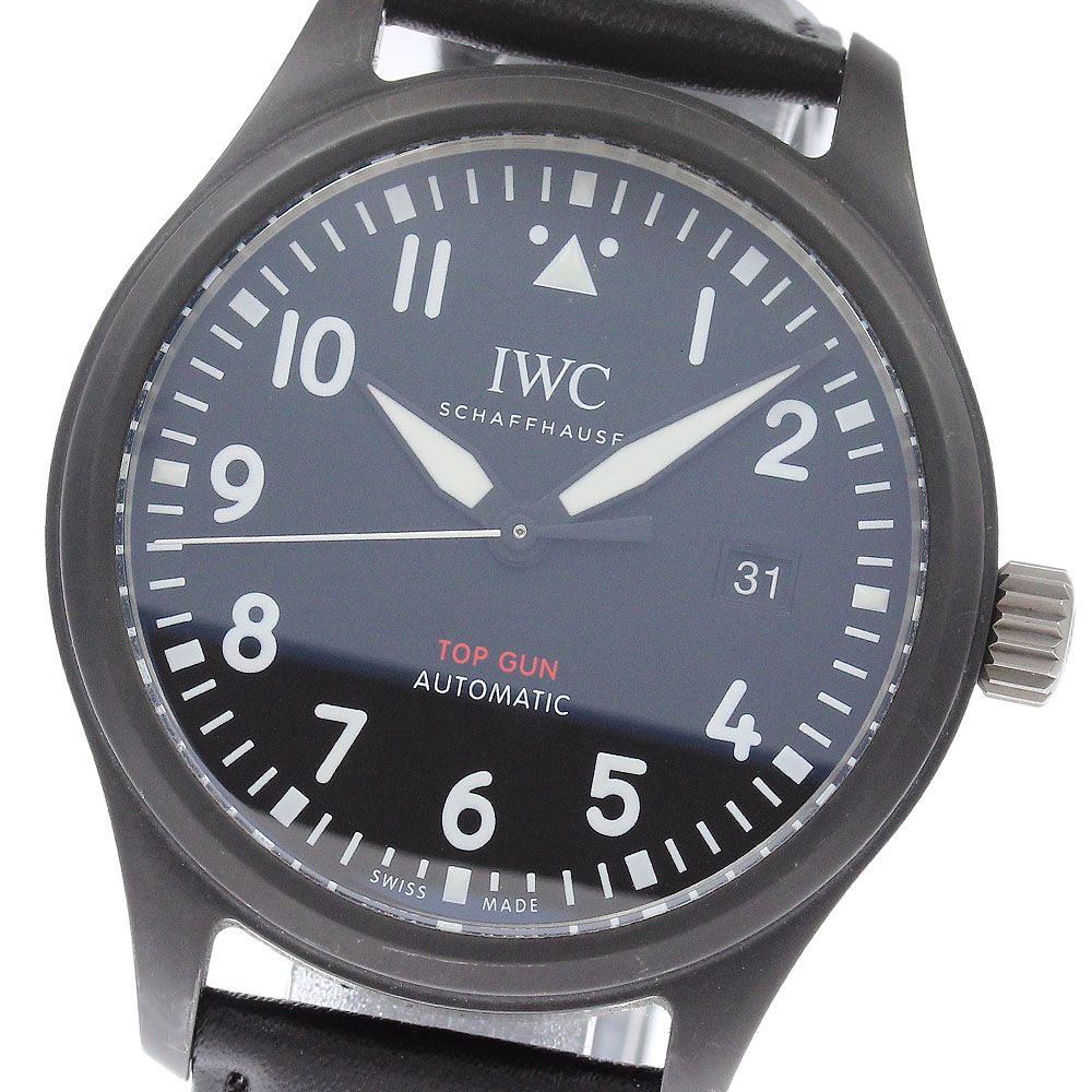 IWC IWC SCHAFFHAUSEN IW326901 パイロットウォッチ トップガン デイト 自動巻き メンズ 美品 保証書付き_966380