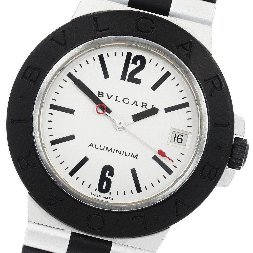 ブルガリ BVLGARI AL38A アルミニウム デイト 自動巻き メンズ _967235