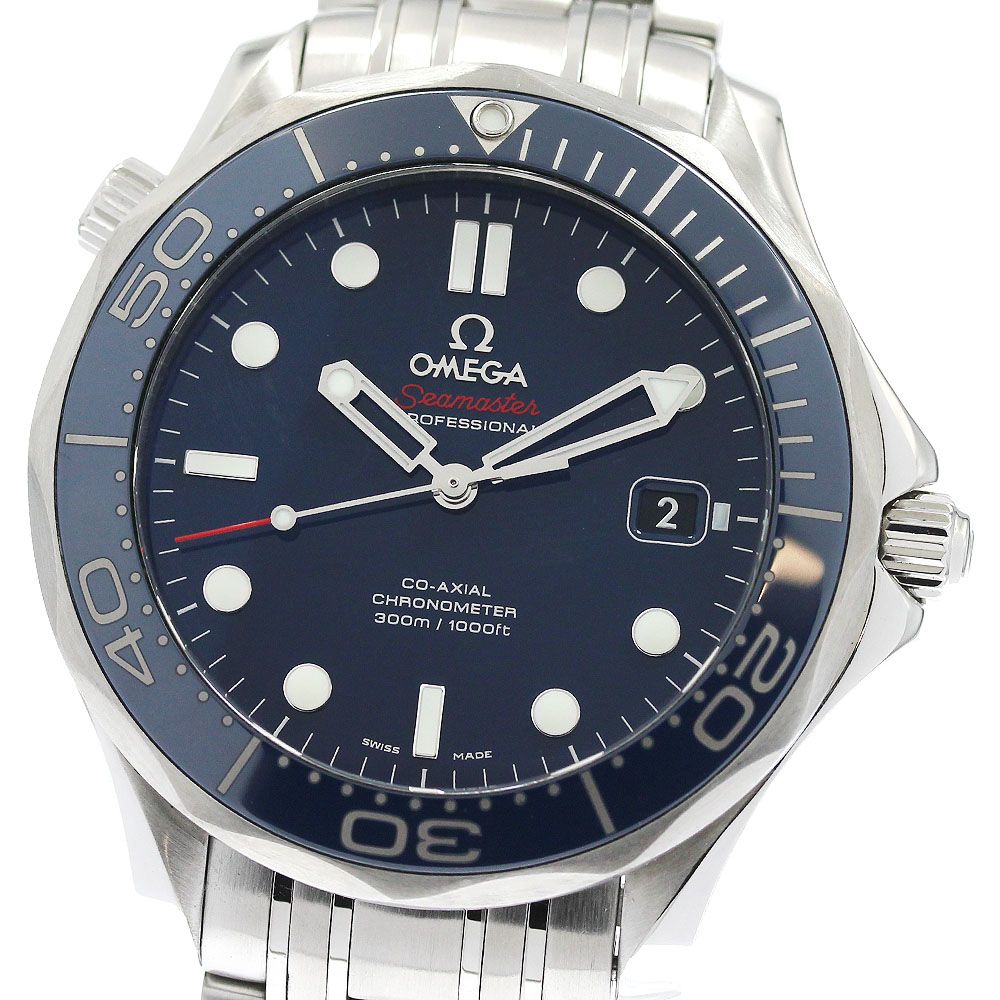 オメガ OMEGA 212.30.41.20.03.001 シーマスター ダイバー300M デイト コーアクシャル 自動巻き メンズ 良品 _893509