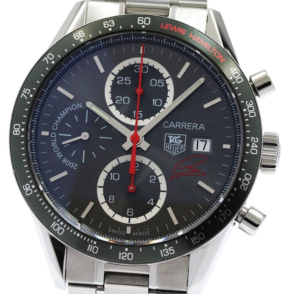 タグホイヤー TAG HEUER CV201M カレラ タキメーター ルイス・ハミルトン限定 クロノグラフ 自動巻き メンズ 美品 _962030 146,150円