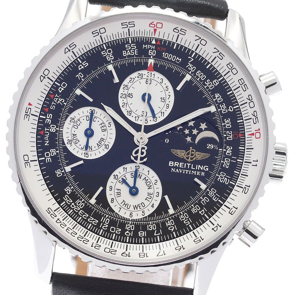 ブライトリング BREITLING A19322 ナビタイマー 1461 ムーンフェイズ 日本限定300本 自動巻き メンズ 保証書付き_955591
