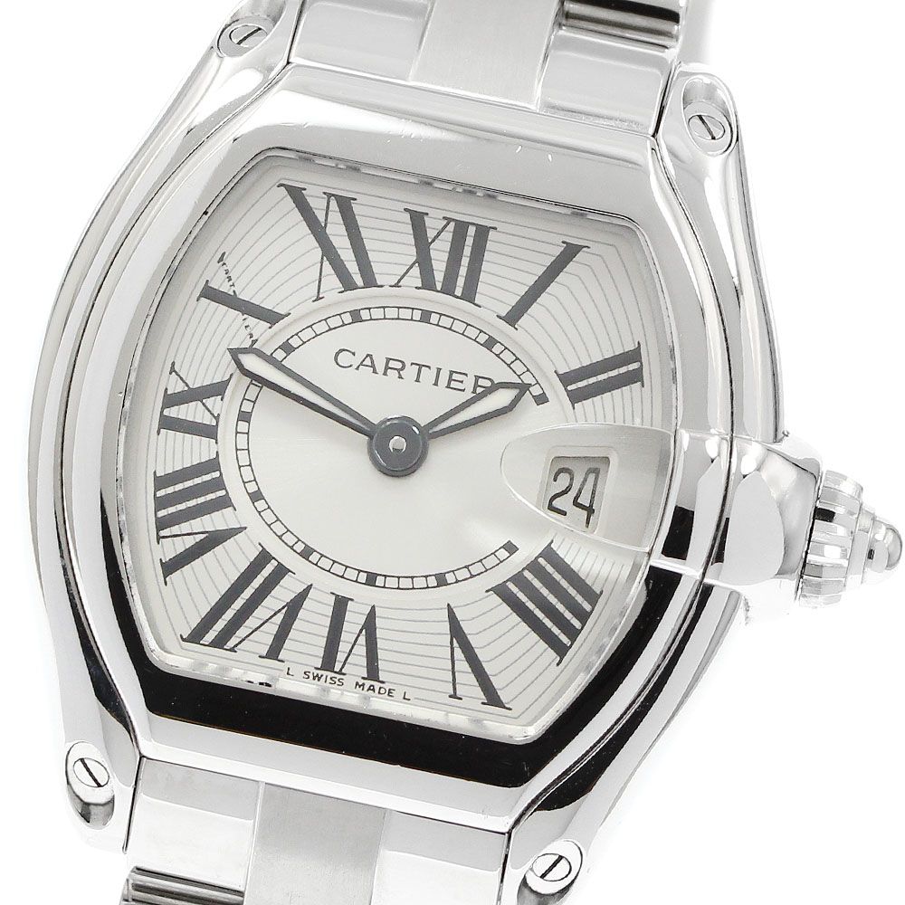 カルティエ CARTIER W62016V3 ロードスター SM デイト クォーツ レディース _956382