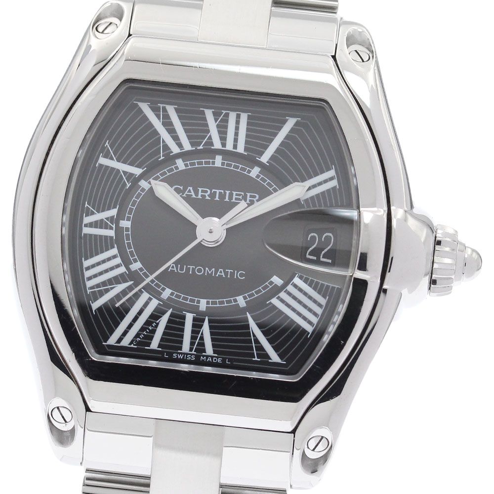 カルティエ CARTIER W62041V3 ロードスターLM デイト 自動巻き メンズ _956686