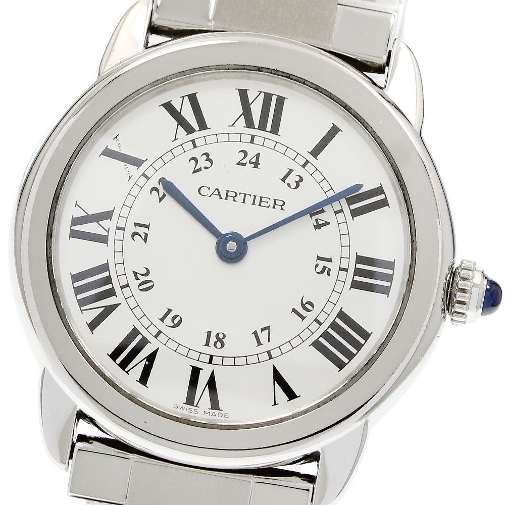 カルティエ CARTIER W6701004 ロンドソロSM クォーツ レディース 良品 _957884