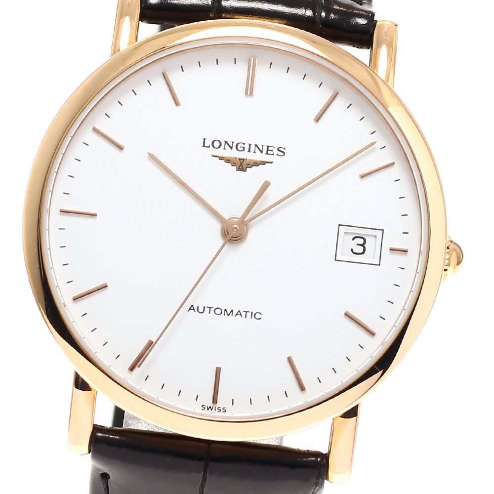 ロンジン LONGINES L4.778.8.12.0 エレガントコレクション K18PG デイト 自動巻き ボーイズ 極美品 箱・保証書付き_961469 198,150円