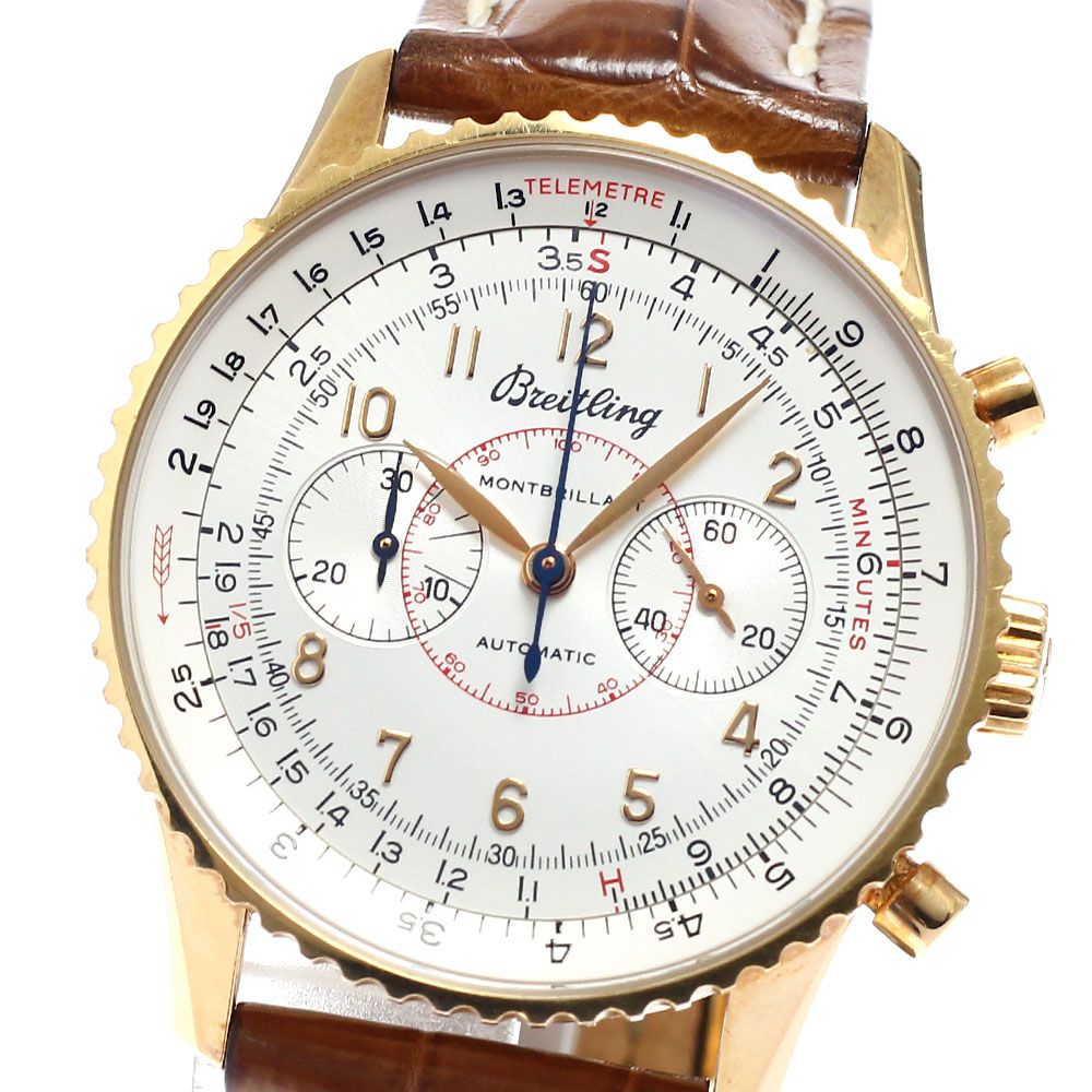 ブライトリング BREITLING H47340 モンブリラン クラシック K18PG クロノグラフ 日本限定100本 自動巻き メンズ 保証書付き_962960