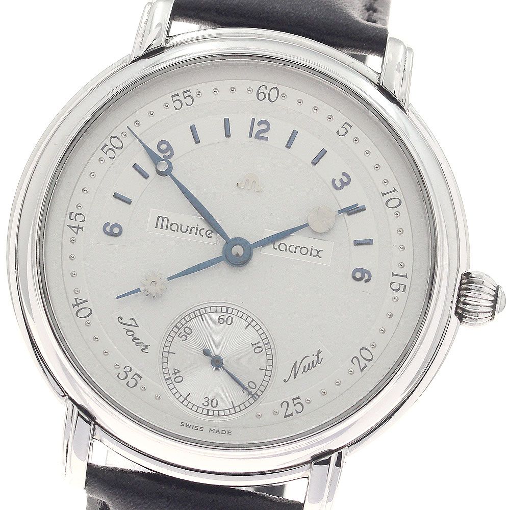 モーリスラクロア MAURICE LACROIX 07769 マスターピース ジュール エ ニュイ スモールセコンド 手巻き メンズ _955433