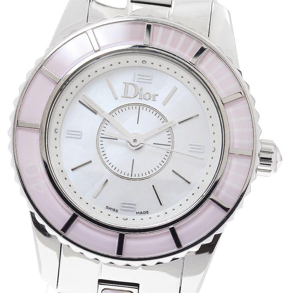 クリスチャンディオール Christian Dior CD112110 クリスタル クォーツ レディース _963264