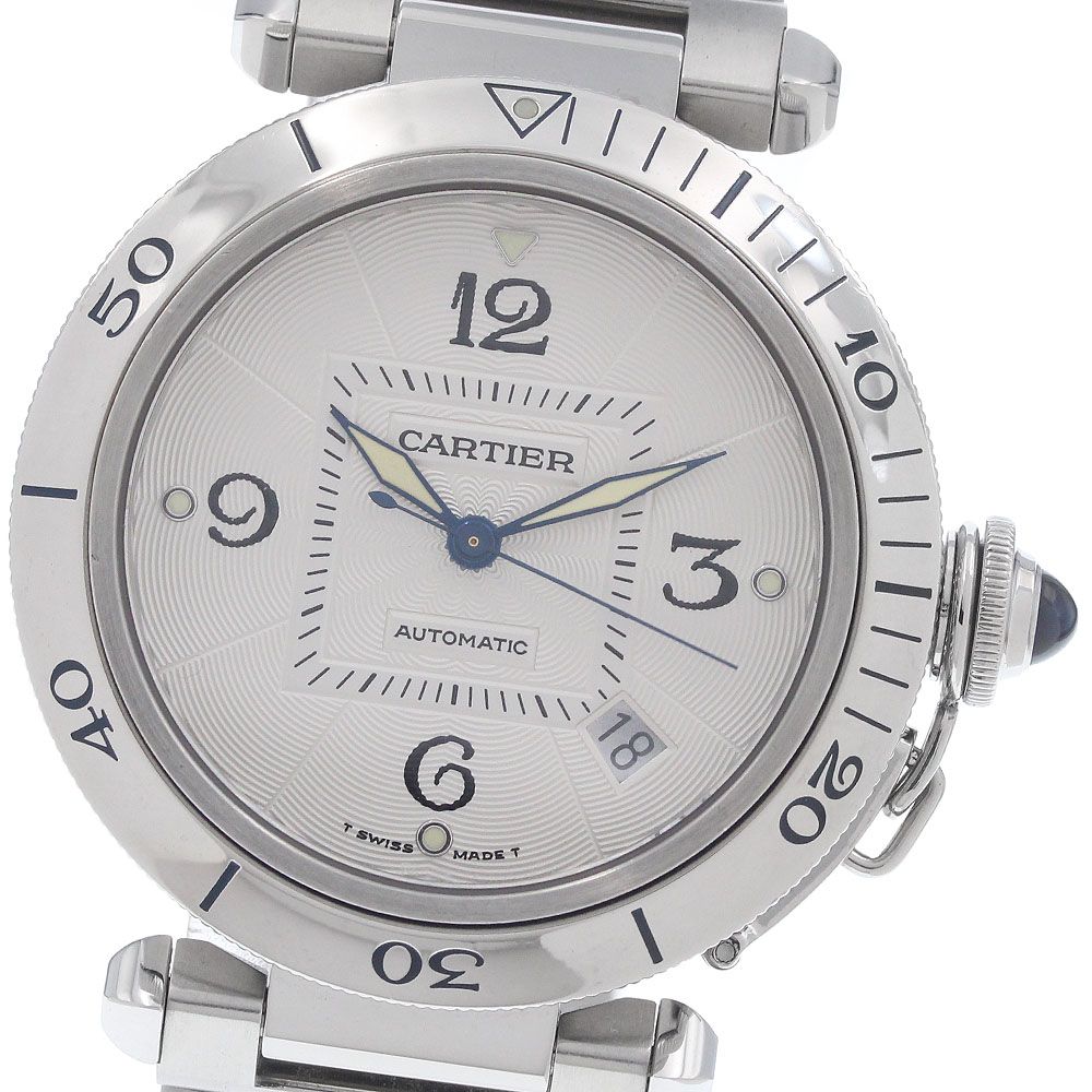 カルティエ CARTIER W3103155 パシャ38ｍｍ デイト 自動巻き メンズ 保証書付き_960047