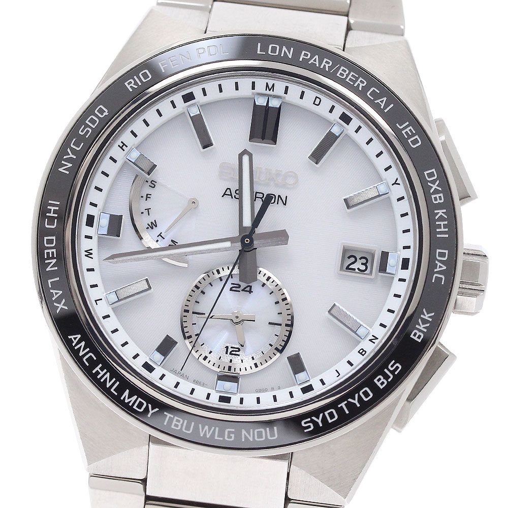 セイコー SEIKO SBXY049/8B63-0BD0 アストロン ネクスター デイデイト ソーラー電波 メンズ 良品 箱・保証書付き_966785