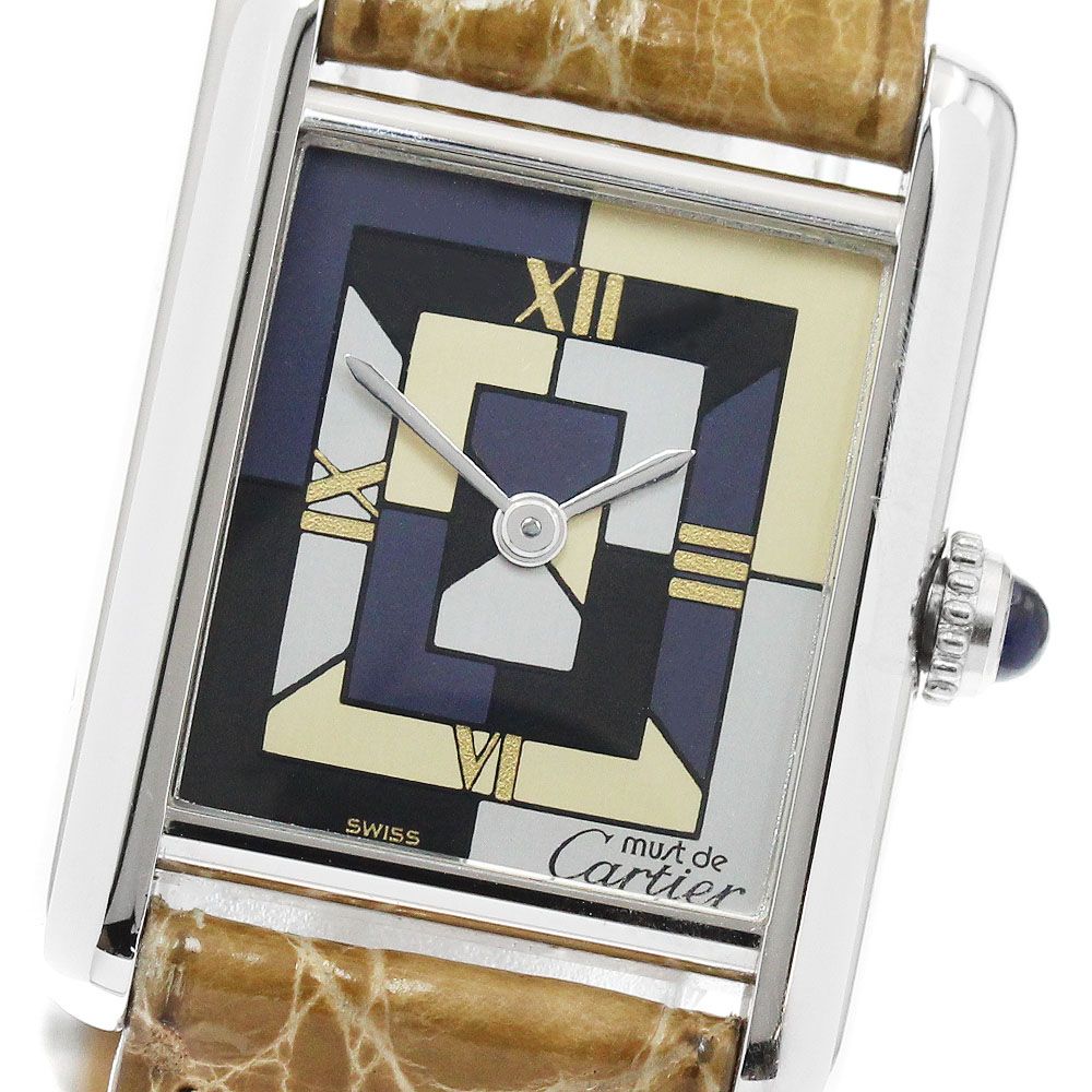 カルティエ CARTIER W1008195 マストタンク SM アールデコ 1000本限定 クォーツ レディース 美品 _967596