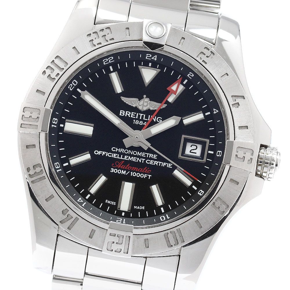 ブライトリング BREITLING A32390 アベンジャーII GMT デイト 自動巻き メンズ 保証書付き_965559