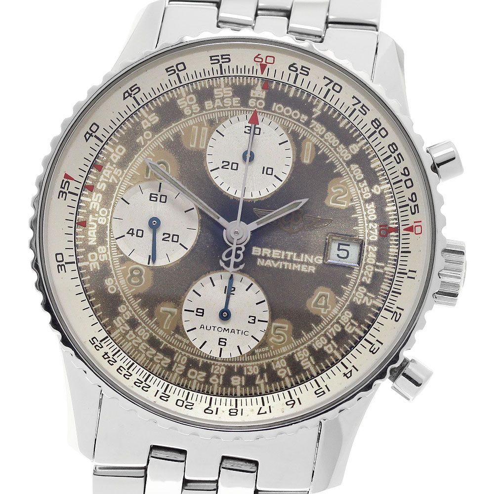 ブライトリング BREITLING A13022 オールドナビタイマー デイト クロノグラフ 自動巻き メンズ _966691