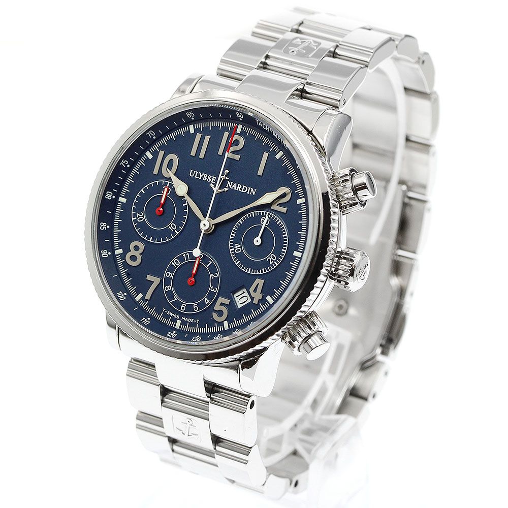 ユリス・ナルダン Ulysse Nardin 353-22 マリーン クロノグラフ 自動