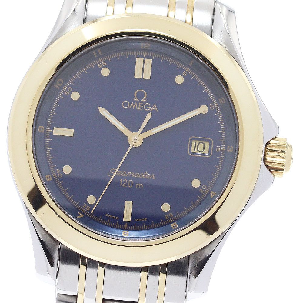 オメガ OMEGA 2311.80 シーマスター120 YGコンビ クォーツ メンズ _965209