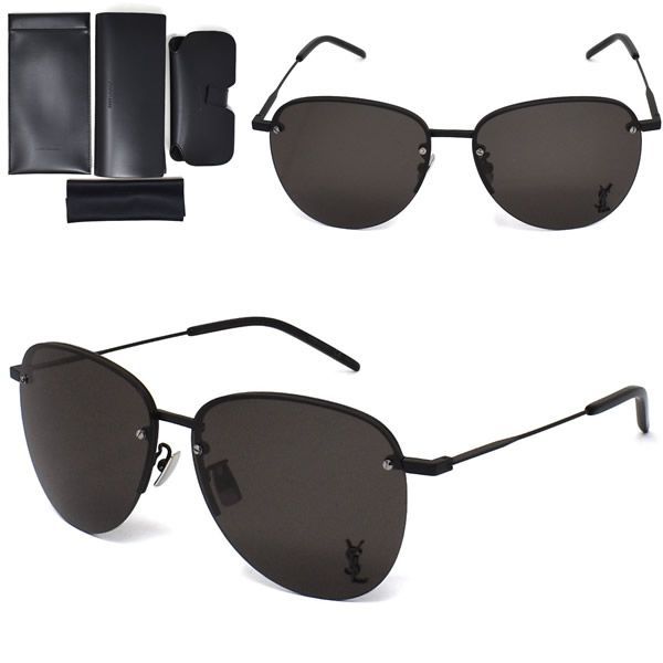 サンローラン サングラス SAINT LAURENT SL 328/KM 001 サングラス アジアンフィット メンズ レディース ユニセックス SL328KM-001 ブラック