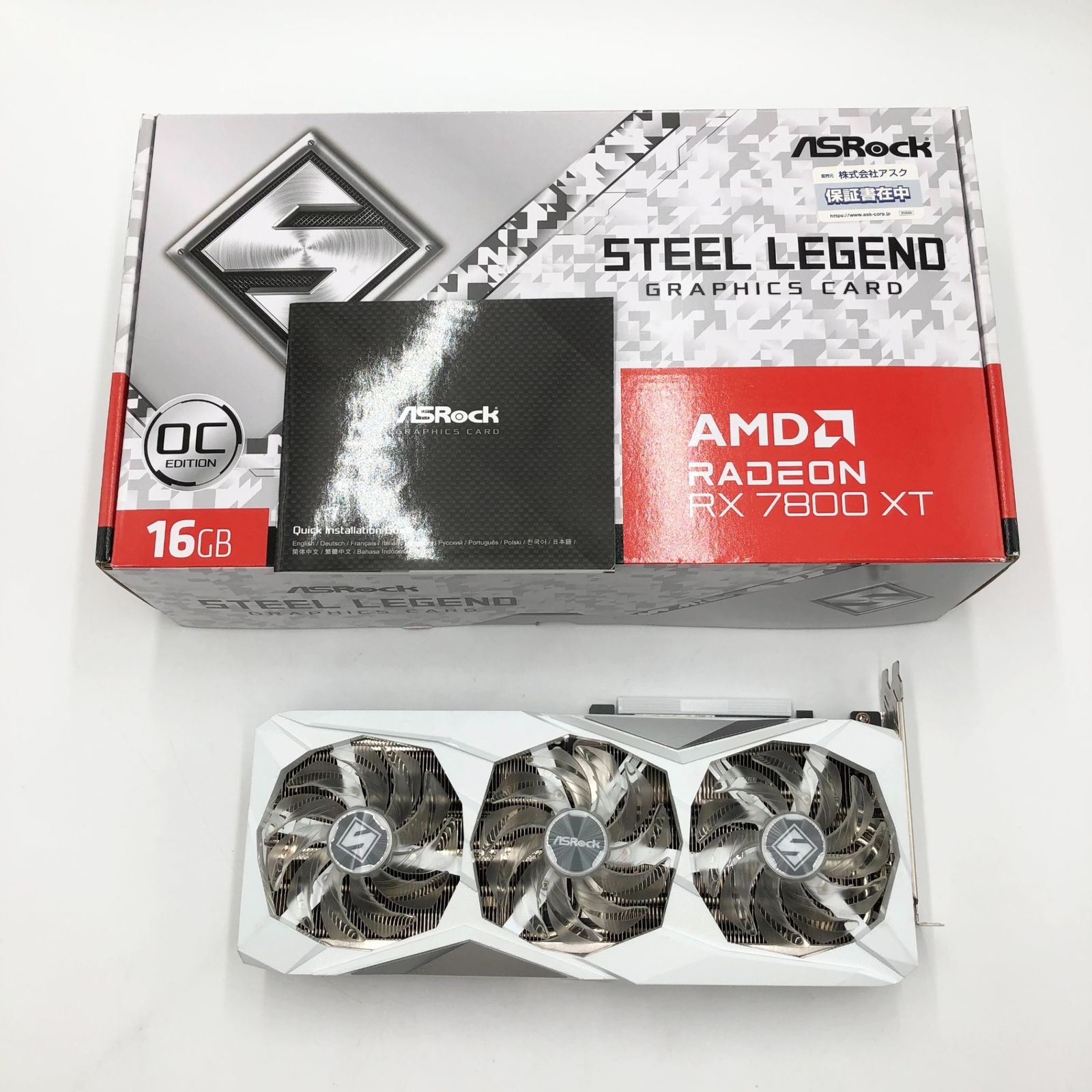 ASRock Radeon / RX7800XT 搭載 グラフィックボード GDDR6 16GB 搭載 