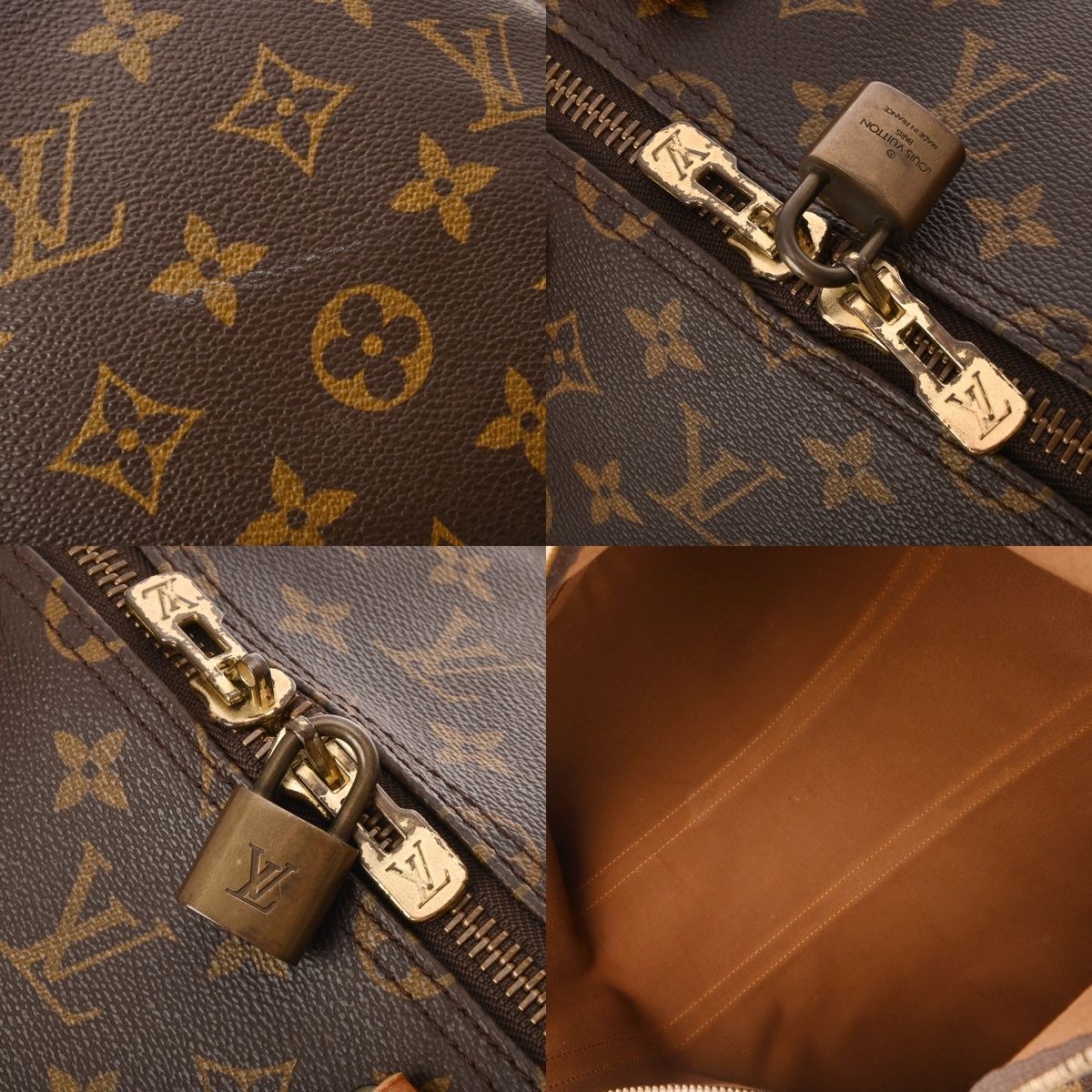 ルイヴィトン モノグラム キーポル 55 ブラウン M41424 ユニセックス