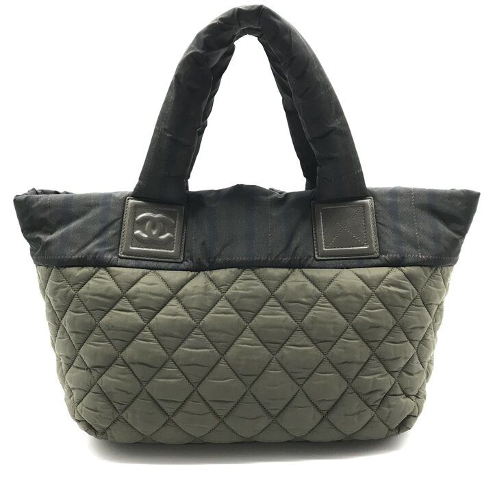 超美品 CHANEL シャネル ココマーク コココクーン ナイロン ハンド 