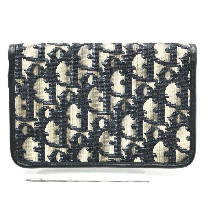超美品 Christian Dior ディオール トロッター キャンバス ロゴ ポーチ